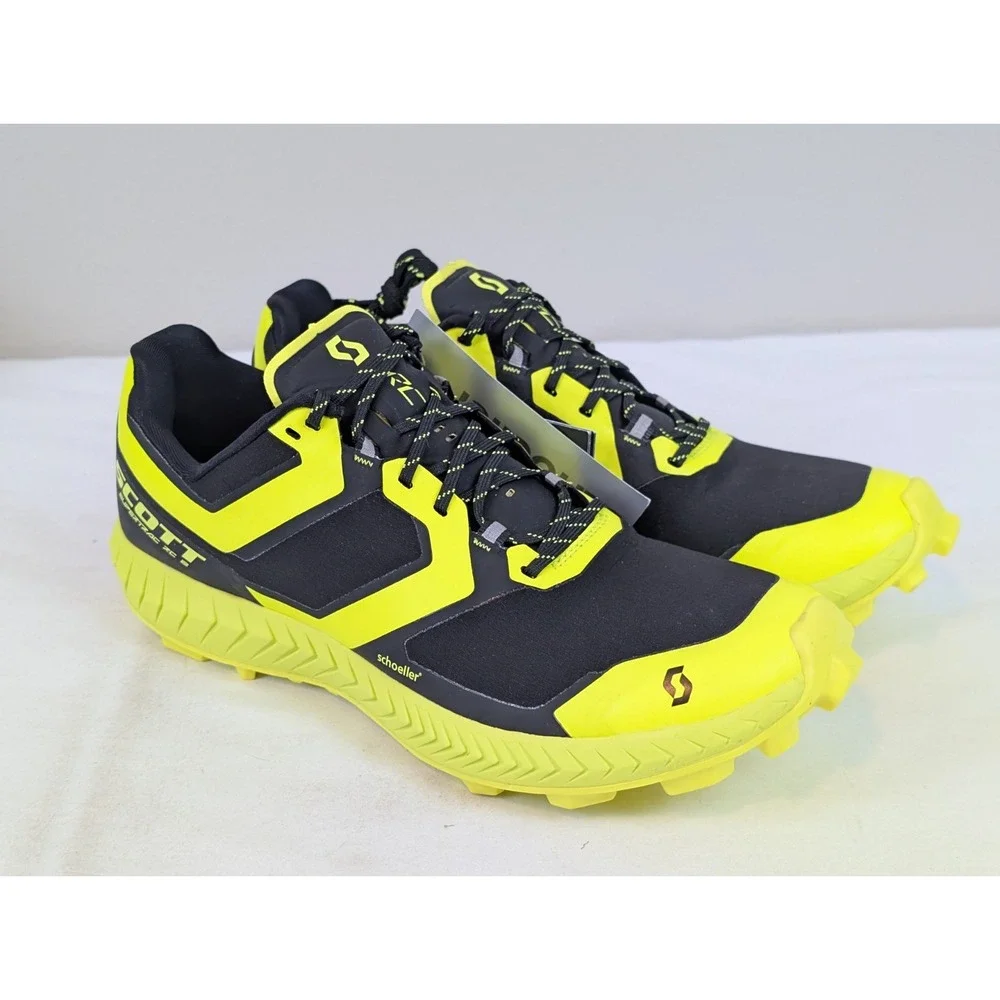 SCOTT Supertrac RC 2 Trail Running Shoes Women's 7 Black Yellow Lightweight